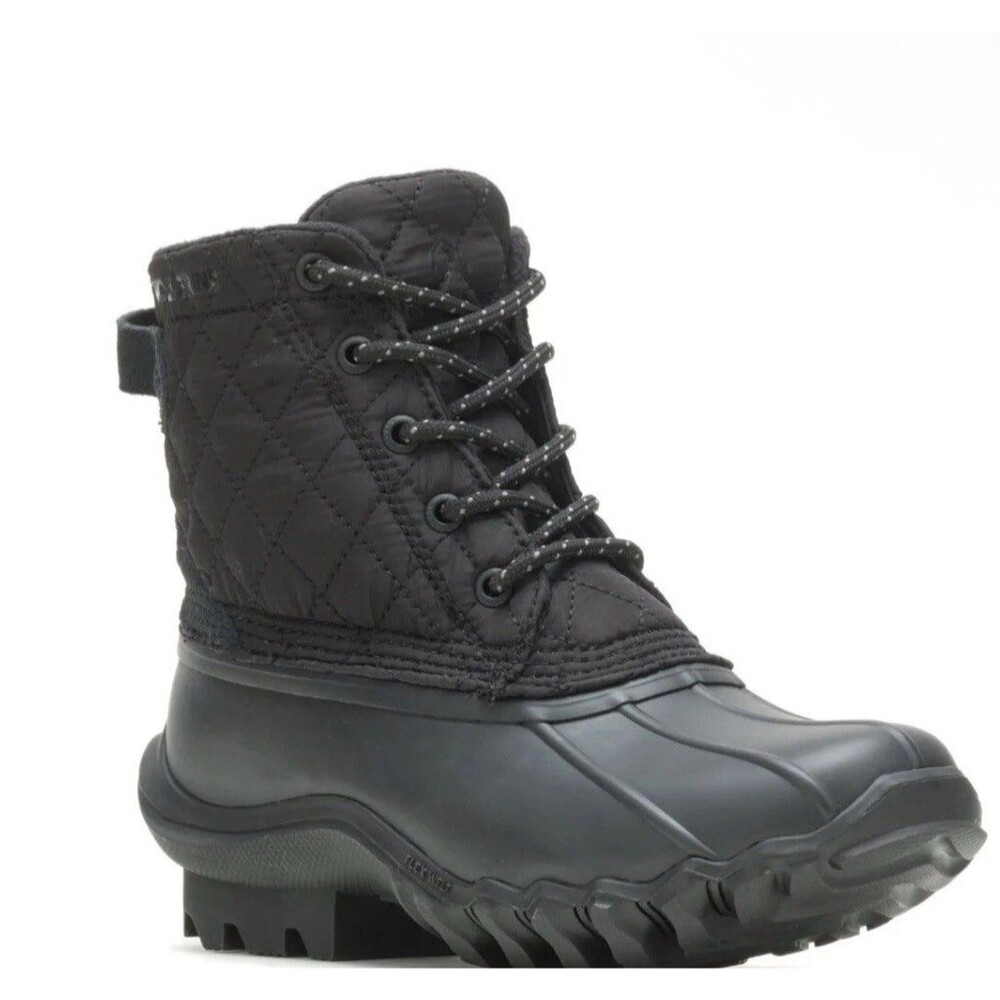 WOLVERINE‎ Women’s Size 5M Torrent Quilted Duck Boot Winter Snow Black NWOB